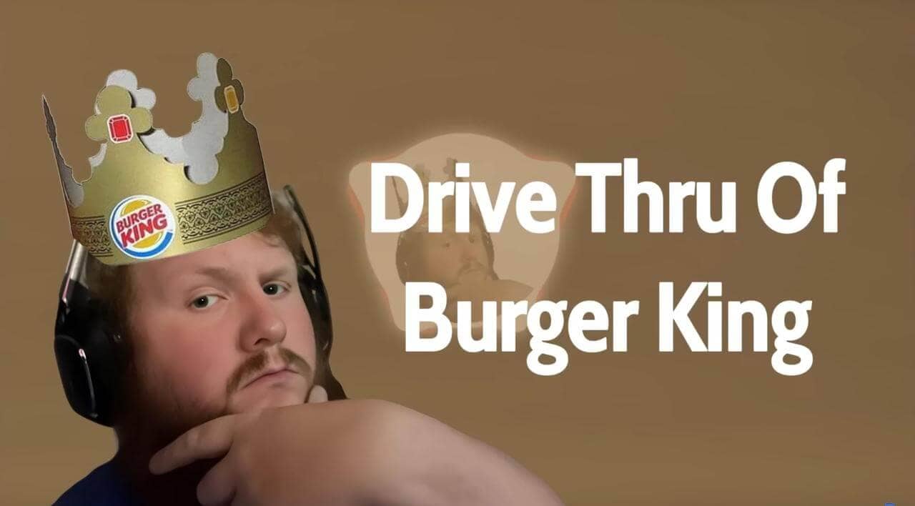 Caseoh en el autoservicio de Burger King, canción IA